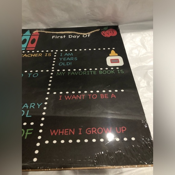2pack ‘My First Day of‎ School’ personalized Chalkboard for back to school stand - Picture 5 of 10